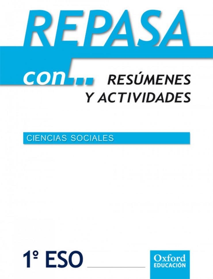 CUADERNO REPASA:SOCIALES 1º.ESO ADARVE | 9788467362909