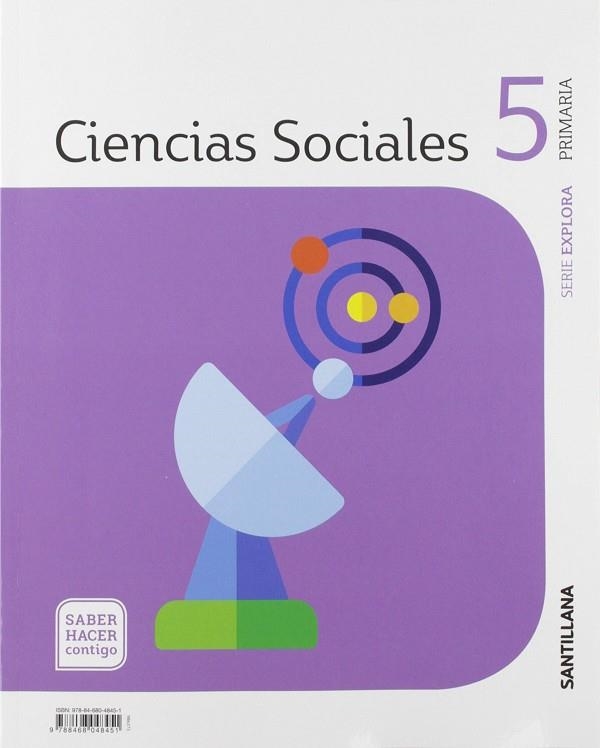 CIENCIAS SOCIALES NAVARRA 5 PRIMARIA SABER HACER CONTIGO SANTILLANA | 9788468053325