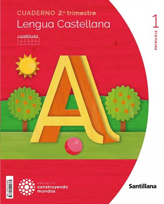 CUADERNO LENGUA CUADRICULA 1 PRIMARIA 2 TRIM CONSTRUYENDO MUNDOS | 9788414424865