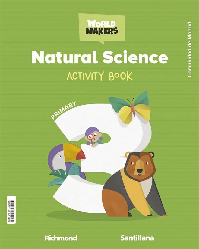 NATURA SCIENCE MADRID 3 PRIMARY ACTIVITY BOOK WORLD MAKERS | 9788414407295