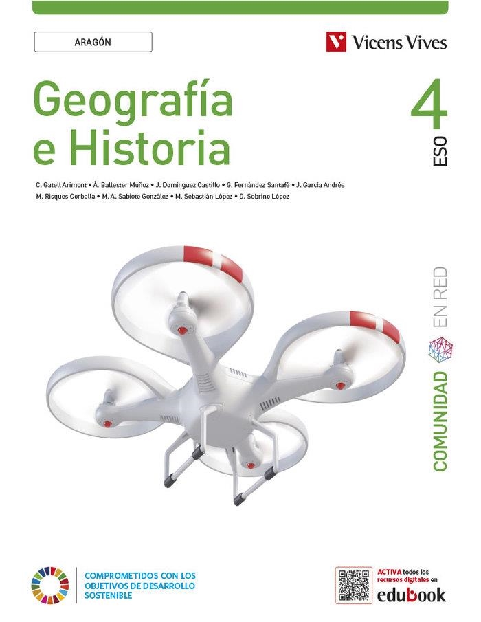 GEOGRAFIA HISTORIA 4ESO CUAD RED ARAGON | 9788468293745