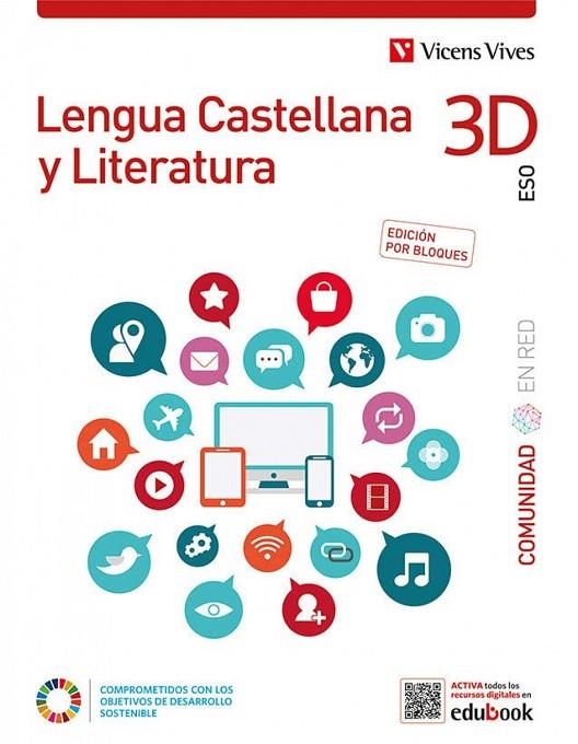 LENGUA CAST 3ESO BLOQ CUAD COMUNIDAD RED | 9788468288666