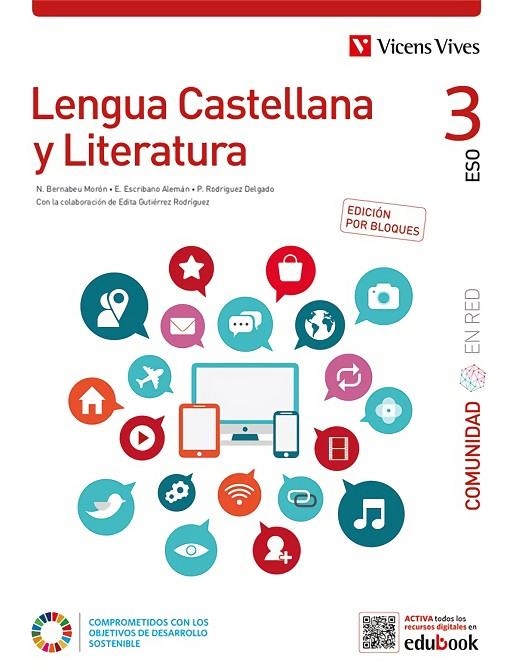 LENGUA CAST 3ESO BLOQUES COMUNIDAD RED | 9788468284842