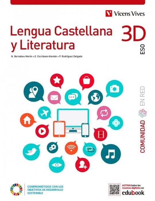 LENGUA CAST 3ESO COMB CUAD COMUNIDAD RED | 9788468288697