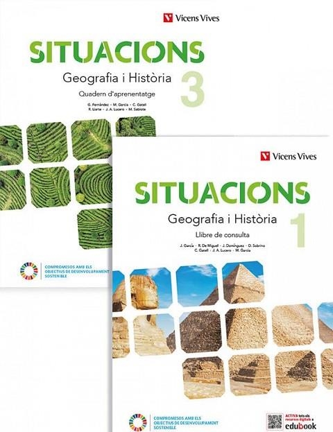 GEOGRAFIA HISTORIA 1ESO QUAD SITUACI CAT | 9788468285184