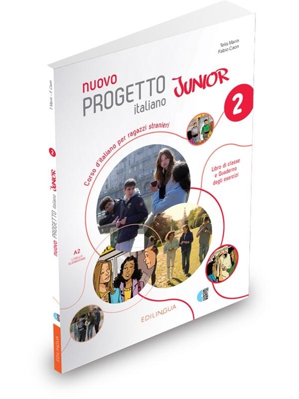 NUOVO PROGETTO ITALIANO JUNIOR 2 LIBRO DI CLASSE E QUADERNO DEGLI ESERCIZI | 9791259801609