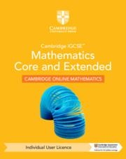 **digital** CAMBRIDGE IGCSE MATHEMATICS CORE AND EXTENDED CAMBRIDGE ONLINE MATHEMATICS COURSE INDIVIDUAL USER LICENCE (1 YEAR) | 9781009297929