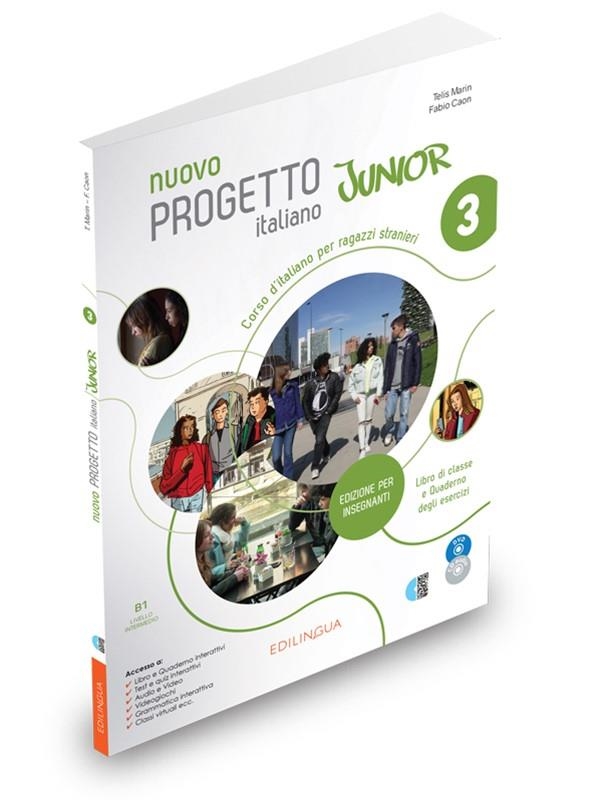 NUOVO PROGETTO ITALIANO JUNIOR 3 EDIZIONE PER INSEGNANTI (+ CD + DVD VIDEO) | 9791259801654