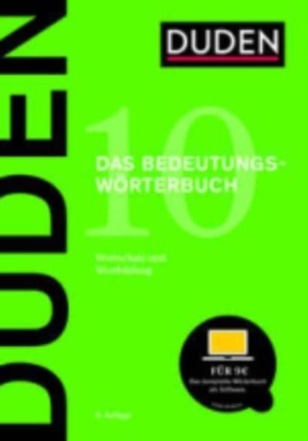 DUDEN DAS BEDEUTUNGSWORTERBUCH | 9783411041053