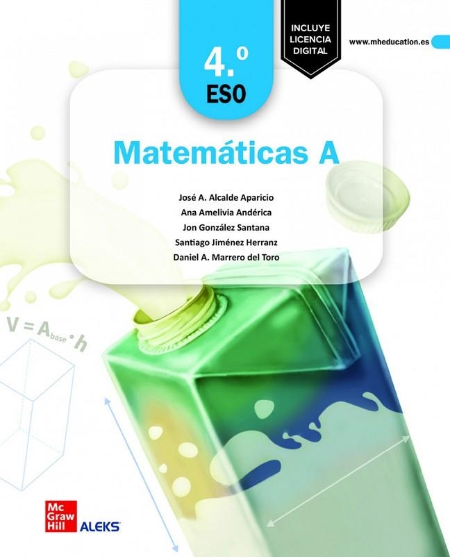 MATEMATICAS A 4 ESO LOMLOE | 9788448638085