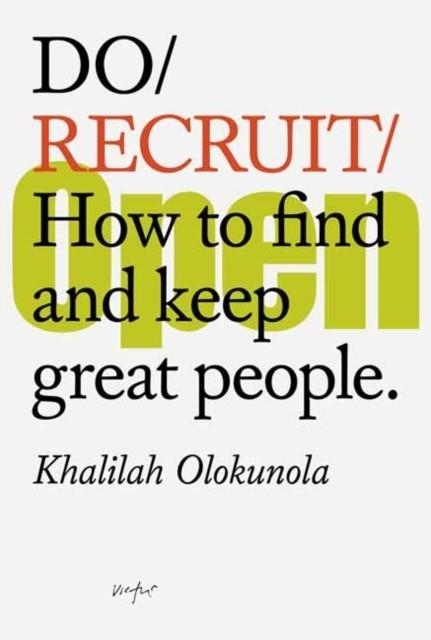 DO RECRUIT | 9781914168307 | KHALILAH OLOKUNOLA (