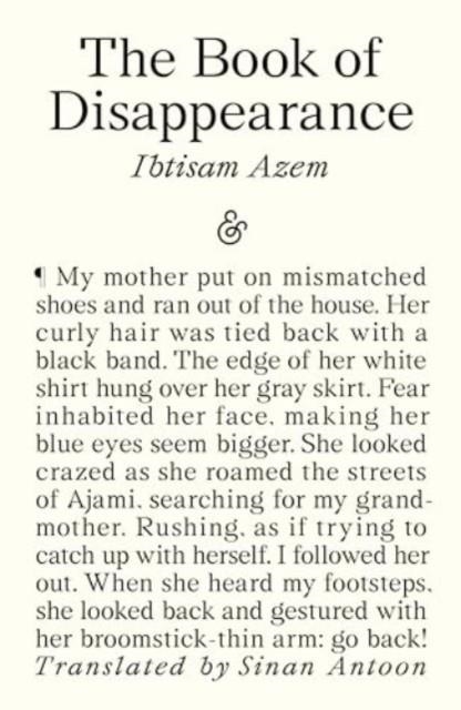 THE BOOK OF DISAPPEARANCE | 9781916751026 | IBTISAM AZEM