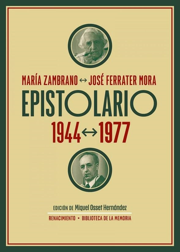 EPISTOLARIO. 1944-1977 | 9788419231864 | MARÍA ZAMBRANO