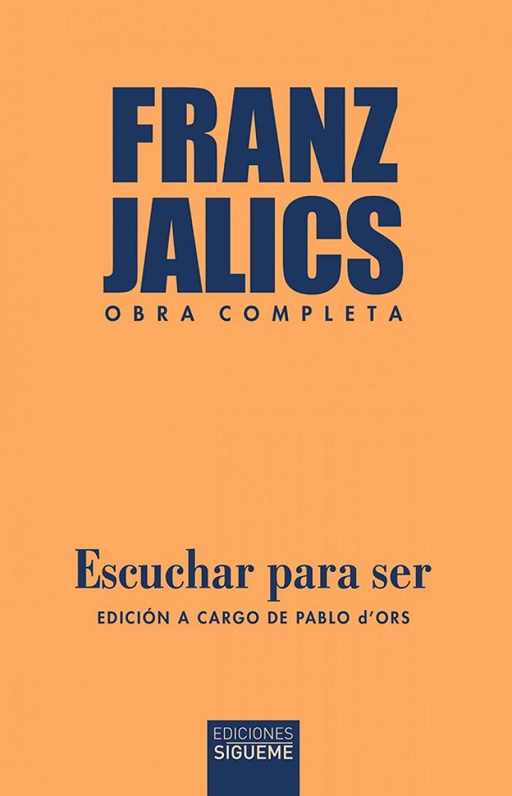 ESCUCHAR PARA SER | 9788430120970 | FRANZ JALICS