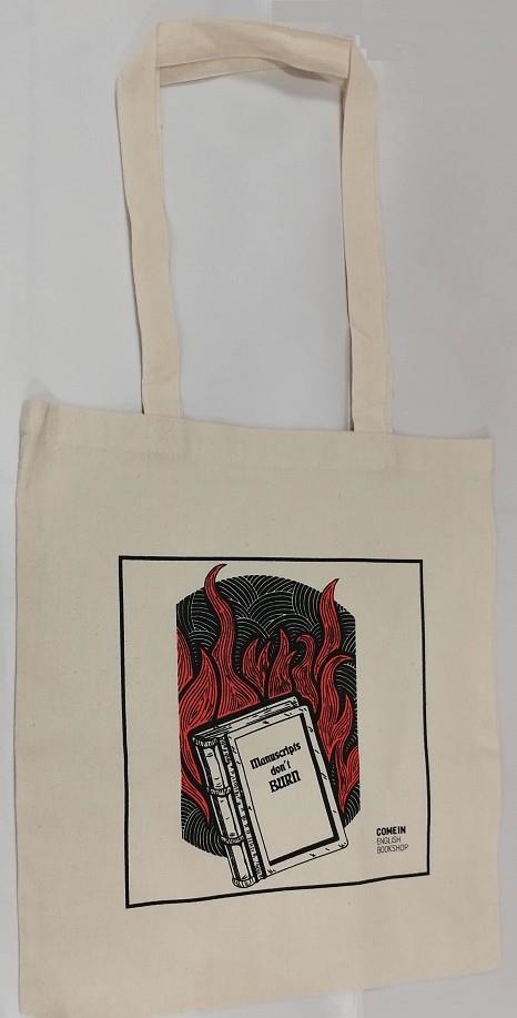 TOTE BAG MANUSCRIPTS DON'T BURN | TOTEBAG000017