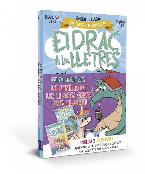 EL DRAC DE LES LLETRES - QUINA FANTASIA! LA FAMÍLIA DE LES LLETRES CREIX AMB ALEGRIA. PACK AMB 2 LLIBRES: L'UNICORN I EL DRAC DE LES LLETRES | 9788448869595 | EGOÑA ORO