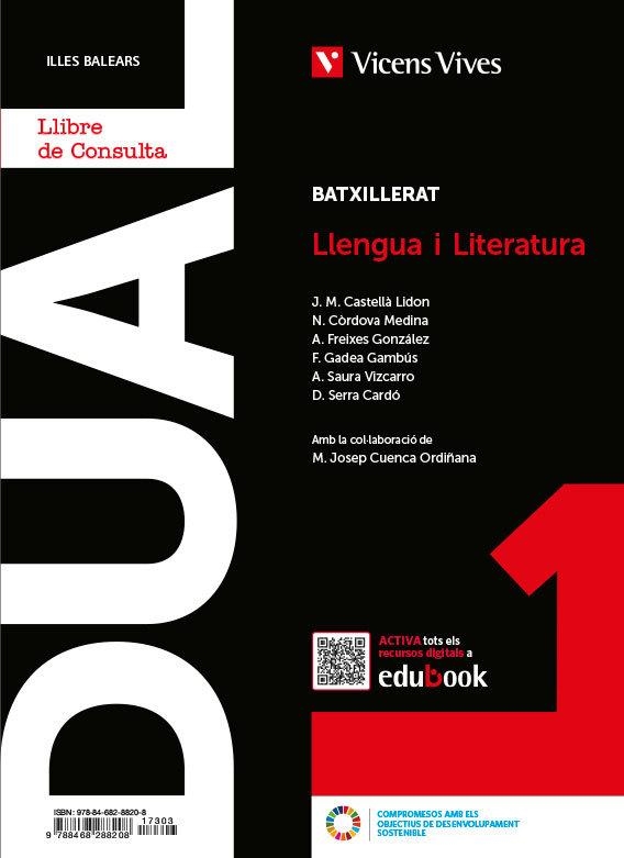 DUAL 1. LLENGUA I LITERATURA ILLES BALEARS. LLIBRE CONSULTA I ACTIV. AMB PROJECTE DIGITAL | 9788468288208