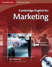 CAMBRIDGE ENGLISH FOR MARKETING SB+CDS | 9780521124607 | NICK ROBINSON